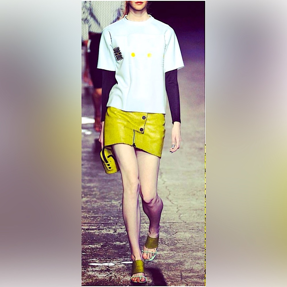 OPENING CEREMONY Leather Skirt